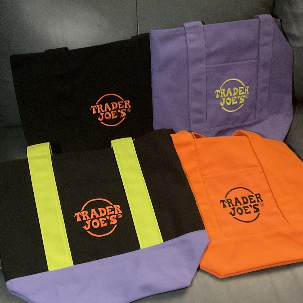Colorful Trader Joe's Tote Bags